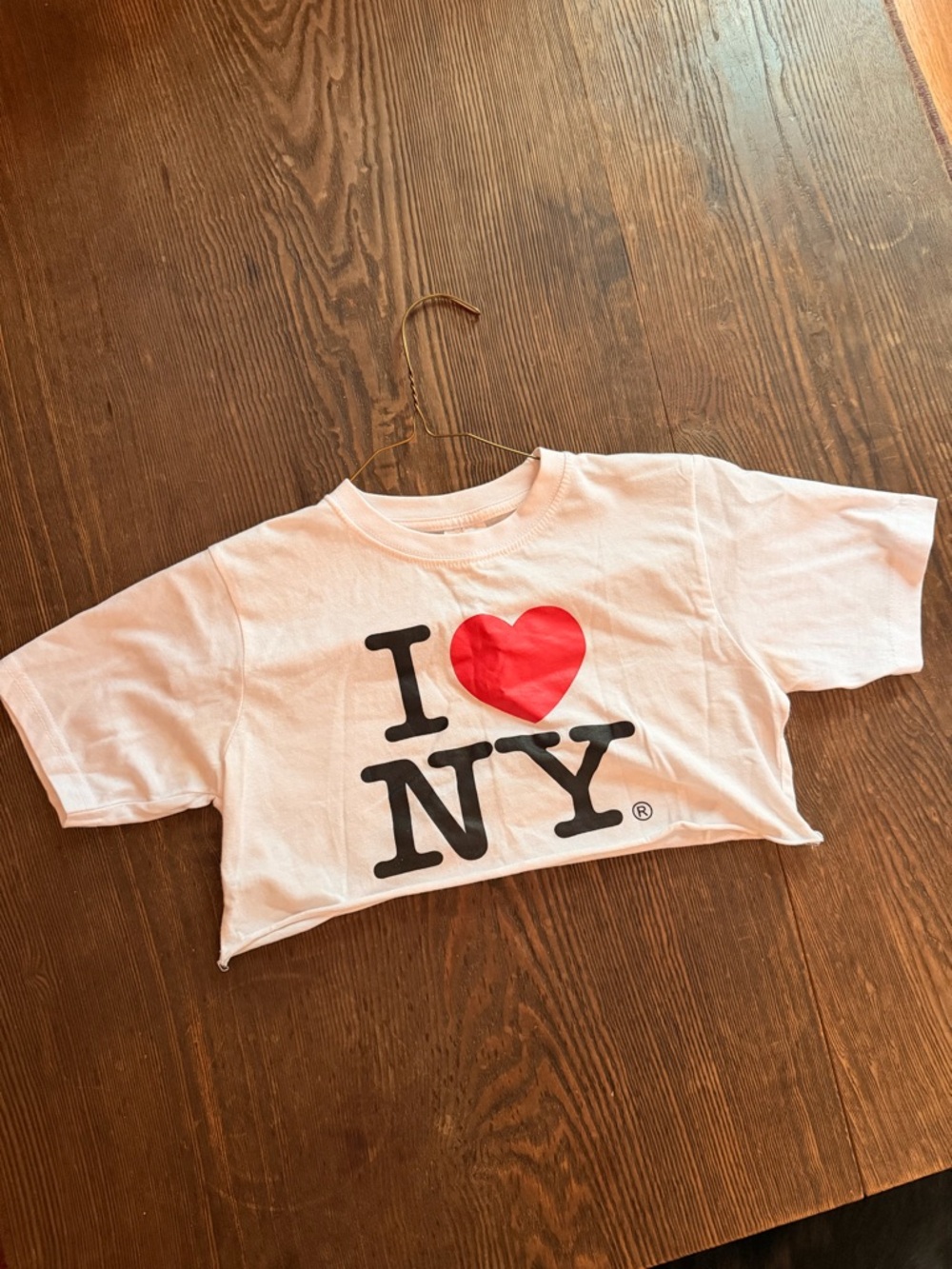 Cropped "I ♥ NY" Graphic Tee